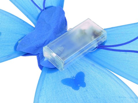 Świecący kostium strój przebranie WRÓŻKA MOTYL skrzydełka spódniczka