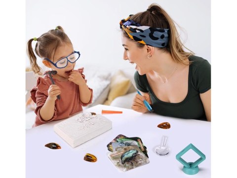 WYKOPALISKA skamieliny OWADY bursztyny MAŁY ARCHEOLOG