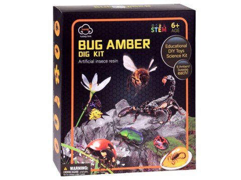 WYKOPALISKA skamieliny OWADY bursztyny MAŁY ARCHEOLOG