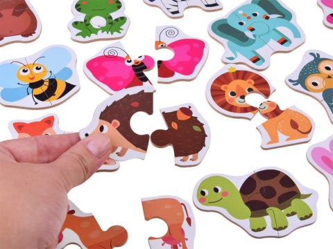 ZWIERZĄTKA zwierzęta ZOO PUZZLE UKŁADANKA