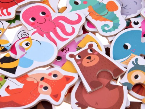 ZWIERZĄTKA zwierzęta ZOO PUZZLE UKŁADANKA