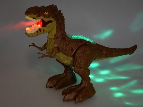 DINOZAUR T-REX sterowany gestem + pilot RC 2w1 zieje ryczy świeci tańczy