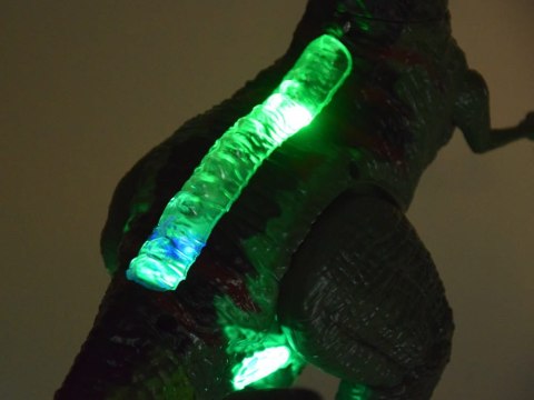 DINOZAUR T-REX sterowany gestem + pilot RC 2w1 zieje ryczy świeci tańczy
