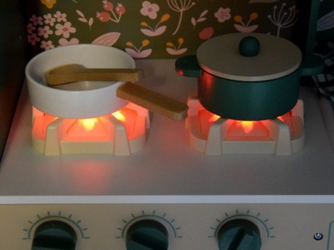 Drewniana KUCHNIA retro vintage lodówka pralka AGD