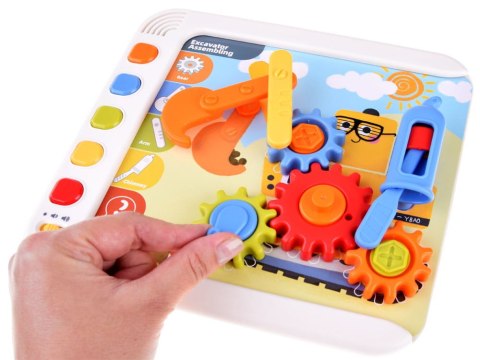 Interaktywny PANEL nauka emocji liczb figur Montessori