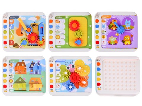 Interaktywny PANEL nauka emocji liczb figur Montessori