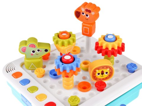 Interaktywny PANEL nauka emocji liczb figur Montessori