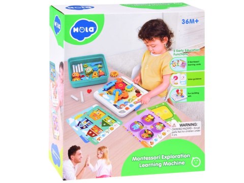 Interaktywny PANEL nauka emocji liczb figur Montessori