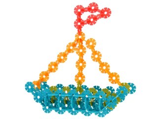 Konstrukcyjne KLOCKI 3D GWIAZDKI wafle 506-elementów