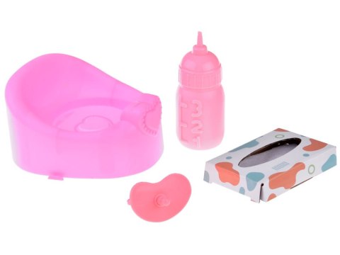 LALKA BOBAS długie włosy LALA nocnik smoczek mówi płacze sika