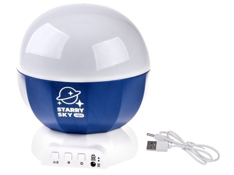 LAMPKA projektor RBG DINOZAURY JEDNOROŻCE Halloween 3 wzory muzyka