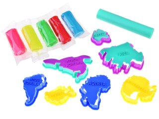 MASA PLASTYCZNA kontynenty MAPA ŚWIATA foremki