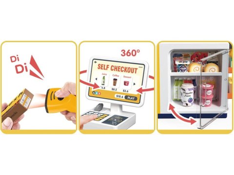 Samoobsługowy SKLEP Ekspres do kawy Lodówka MARKET soki jogurty ARTYKUŁY SPOŻYWCZE