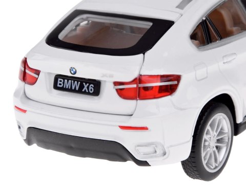 Auto metalowe BMW X6 model skala 1:32 biały SUV światło dźwięk