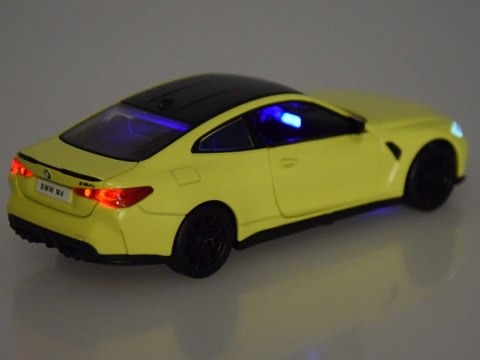 Auto metalowe model BMW M4 skala 1:32 dźwięki światła