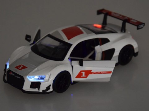Auto metalowe model sportowe Audi R8 LMS skala 1:32 dźwięki światła