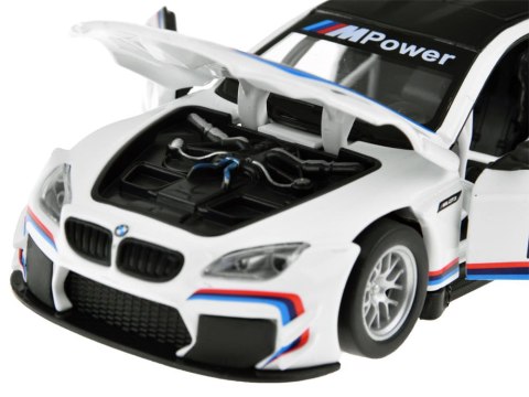 Auto metalowe model sportowe BMW M6 GT3 skala 1:32 światło dźwięk