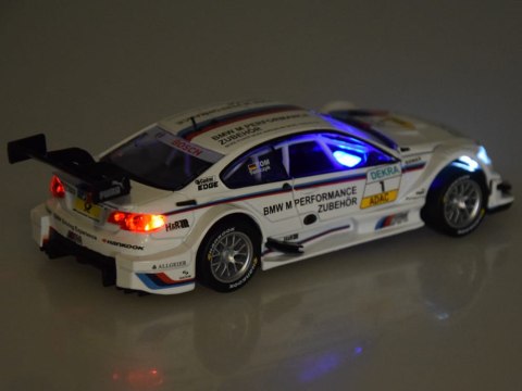 Auto metalowe sportowy model BMW M3 DTM skala 1:32 dźwięki światła