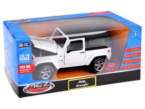 Auto terenowe Jeep Wrangler metalowy 1:32