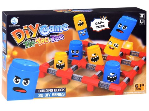 Gra 2w1 KÓŁKO KRZYŻYK + RZUT RINGIEM zręcznościowa strategiczna