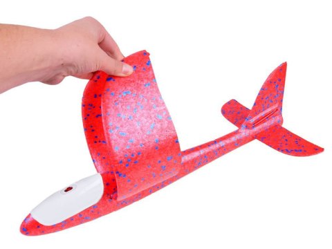 Lekki SAMOLOT ze styropianu Szybowiec oświetlenie led