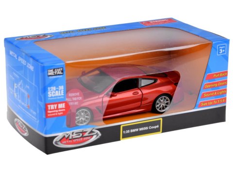 Metalowe auto model 1:35 BMW M850i Coupe światło dźwięk