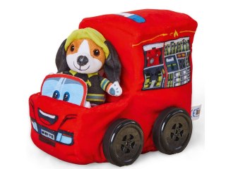 Miękka STRAŻ POŻARNA wóz strażacki pluszowe autko sterowane dźwięki