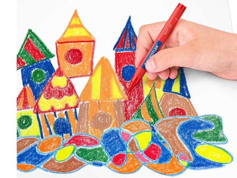 Staedtler Grube Kredki woskowe Jumbo 12 kredek woskowych