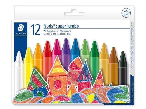 Staedtler Grube Kredki woskowe Jumbo 12 kredek woskowych
