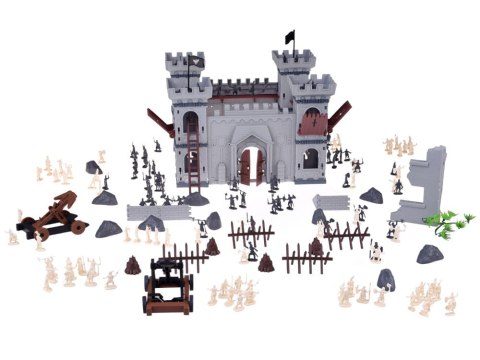 Figurki ŻOŁNIERZYKI rycerze piraci zamek fort mury 302 elementy