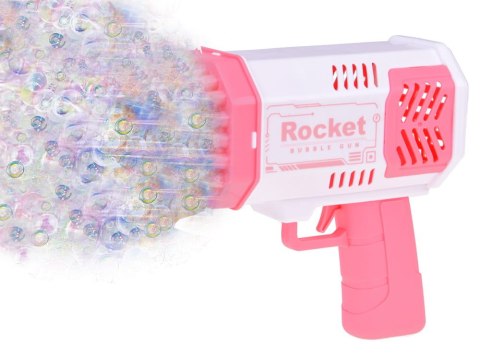 Maszynka Pistolet bańki mydlane światło + płyn