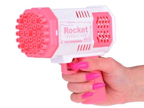 Maszynka Pistolet bańki mydlane światło + płyn