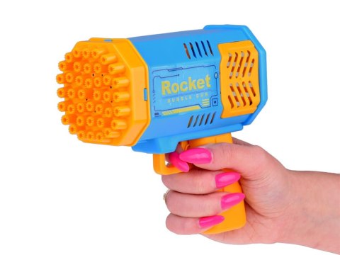 Maszynka Pistolet bańki mydlane światło + płyn
