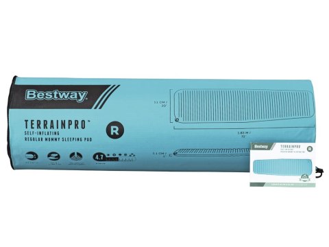 Materac TerrainPro Karimata samopompująca 183x51cm Bestway 69621