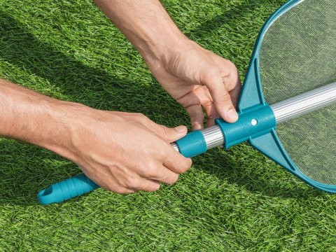 Podbierak Siatka do czyszczenia basenu aluminiowy kij teleskopowy z siatką Bestway 58635