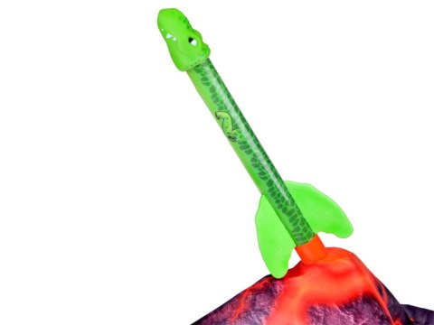 Zestaw Wulkan Wyrzutnia Dinozaurów rakieta armata katapulta