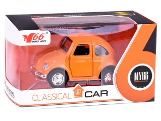 Autko Garbusek metalowy samochodzik otwierane drzwi światło dźwięk