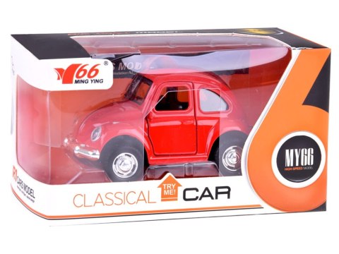 Autko Garbusek metalowy samochodzik otwierane drzwi światło dźwięk