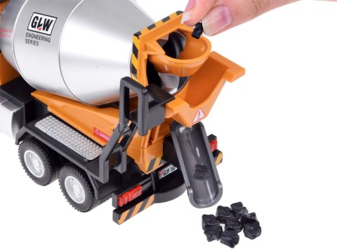 Auto budowlane Betoniarka samochód z dźwiękiem i światłem