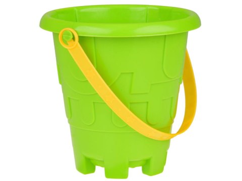 Duży zestaw Auto Wywrotka do piasku, foremki, łopatka, grabki