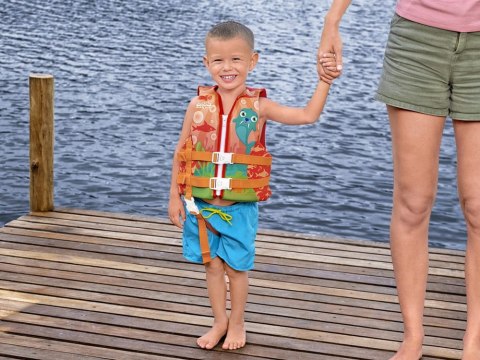 Kamizelka do pływania dla dziecka do 23 kg grafika Mors Bestway 90146