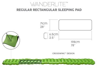 Materac karimata pod śpiwór WanderLite Large 198x71cm Bestway 69616