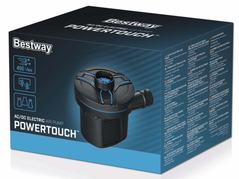 Pompka elektryczna PowerTouch do gniazdka i samochodu Bestway 62255