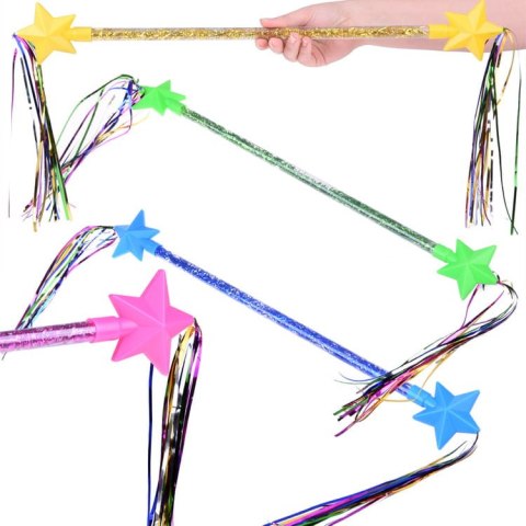 Różdżka pałeczka gimnastyczna ze wstążkami dla gimnastyczki