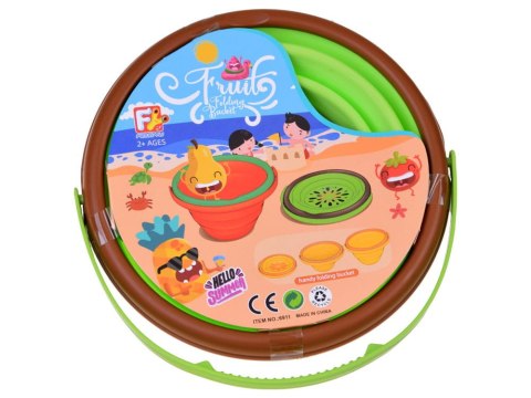 Składane Owocowe Wiaderko do wody, do piasku Zabawka Dla Małych Odkrywców