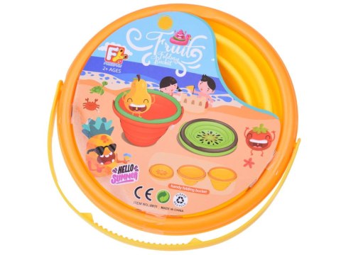 Składane Owocowe Wiaderko do wody, do piasku Zabawka Dla Małych Odkrywców