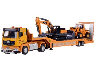 Tir Laweta Koparka i Spychacz Zestaw z dźwiękiem Małego Budowlańca