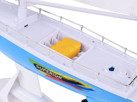 Zdalnie sterowany Jacht żaglowy Żaglówka na pilota koło sterowe