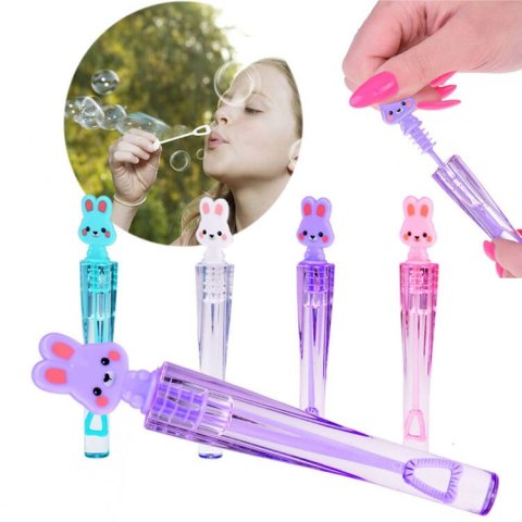 Żelowe Bańki mydlane zestaw 24 szt. urocze kolorowe króliczki