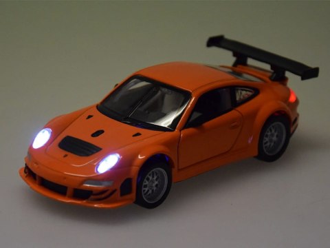 Auto metalowe model Porshe 911 GT3 RSR 1:32 światło dźwięk kolekcja